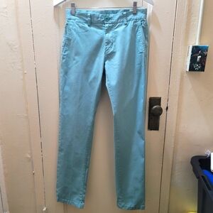 Vineyard Vines Womens Slim Fit Light Green Pants  Sz 28x32